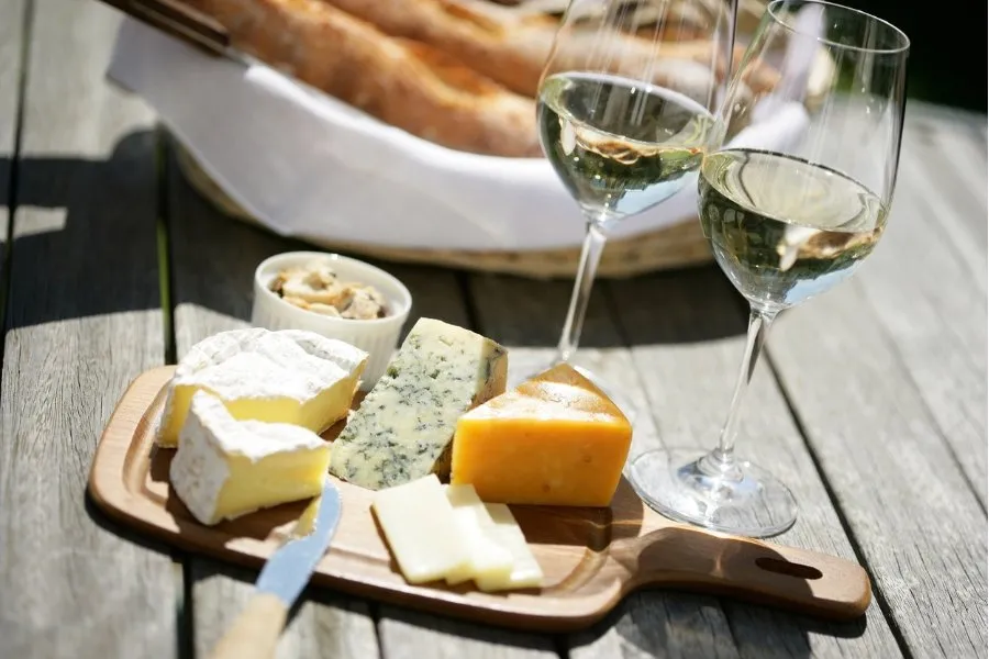 vino y queso